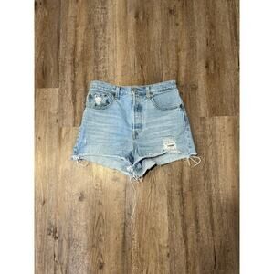 Levi's Premium Women’s Ribcage Denim Shorts Size 28